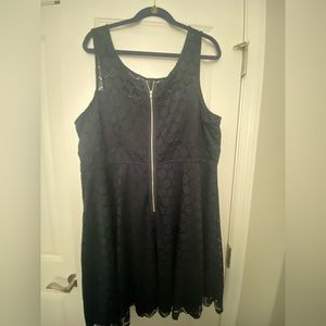 Dark navy blue dress plus size